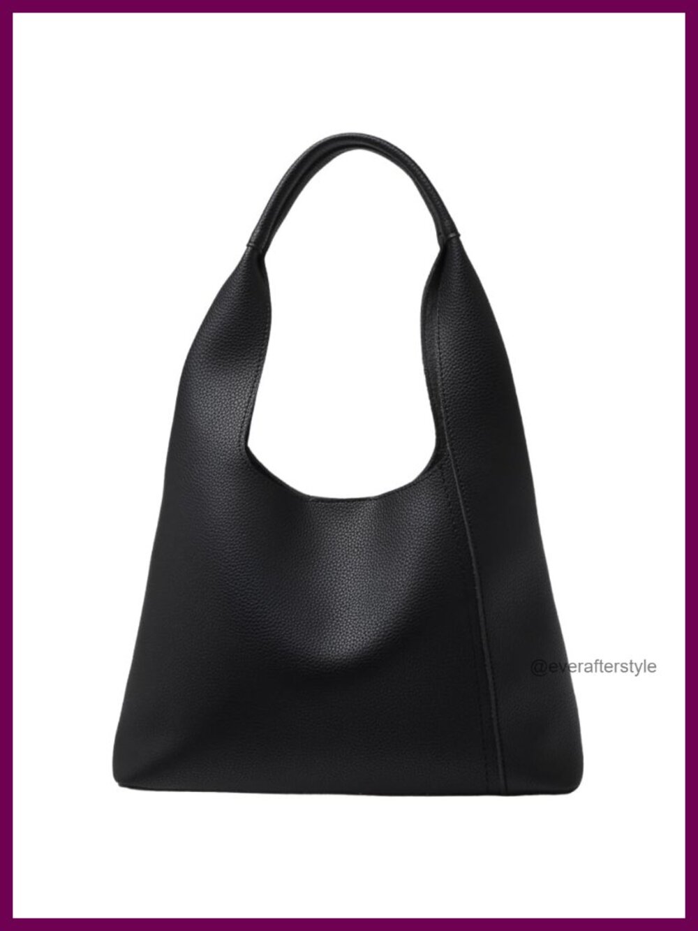 Slouchy Hobo Tote Bag Retro PU Leather Shoulder Handbag Large 2pc Set
